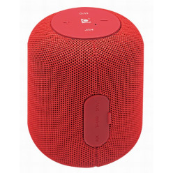 Gembird SPK-BT-15-R, Bluetooth Portable Speaker, 5W RMS, Bluetooth v.5.1, Built-in microphone, microSD, built-in lithium battery - 1200 mAh, FM-radio: power and audio cables are anntena, Red